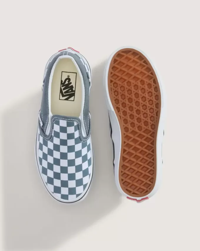 Klassischer Slip-On-Schuh mit Schachbrettmuster für Kleinkinder Klassischer Slip-On-Schuh mit Schachbrettmuster für Kleinkinder
