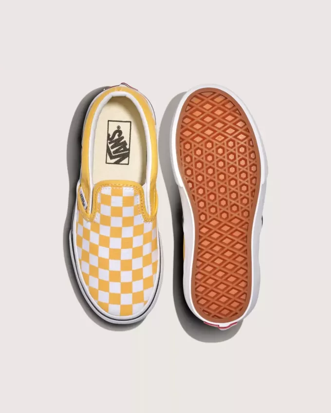 Klassischer Slip-On-Schuh mit Schachbrettmuster für Kleinkinder Klassischer Slip-On-Schuh mit Schachbrettmuster für Kleinkinder
