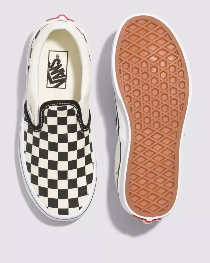 Klassischer Slip-On-Schuh mit Schachbrettmuster für Kleinkinder Klassischer Slip-On-Schuh mit Schachbrettmuster für Kleinkinder