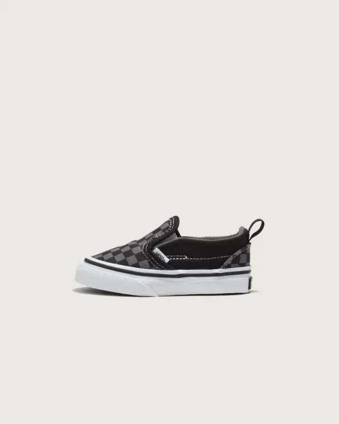 Klassischer Slip-On-Schuh mit V-Schachbrettmuster für Kleinkinder
