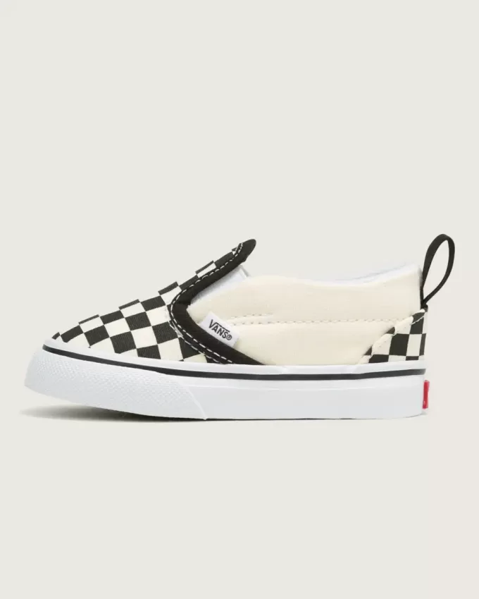Klassischer Slip-On-Schuh mit V-Schachbrettmuster für Kleinkinder