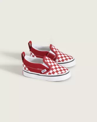 Klassischer Slip-On-Schuh mit V-Schachbrettmuster für Kleinkinder