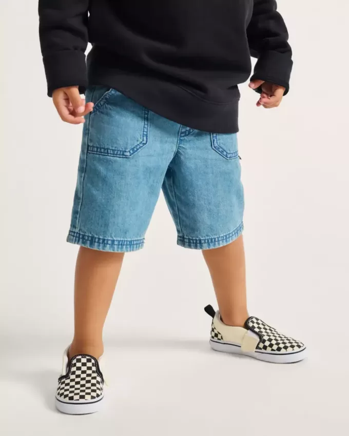 Klassischer Slip-On-Schuh mit V-Schachbrettmuster für Kleinkinder