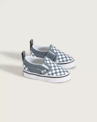 Klassischer Slip-On-Schuh mit V-Schachbrettmuster für Kleinkinder