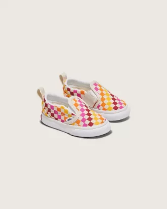 Klassischer Slip-On-Schuh mit V-Schachbrettmuster für Kleinkinder