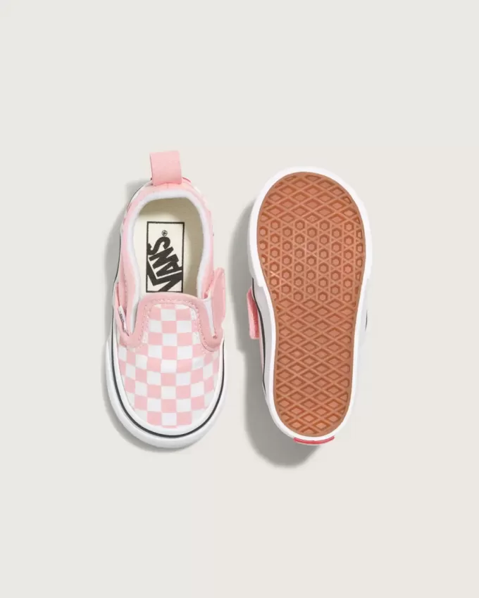 Klassischer Slip-On-Schuh mit V-Schachbrettmuster für Kleinkinder