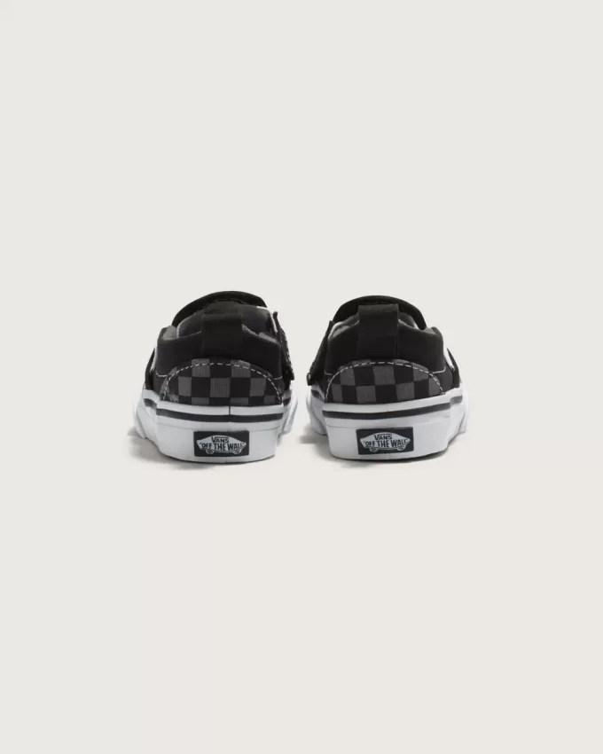 Klassischer Slip-On-Schuh mit V-Schachbrettmuster für Kleinkinder