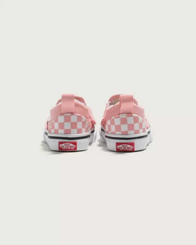 Klassischer Slip-On-Schuh mit V-Schachbrettmuster für Kleinkinder