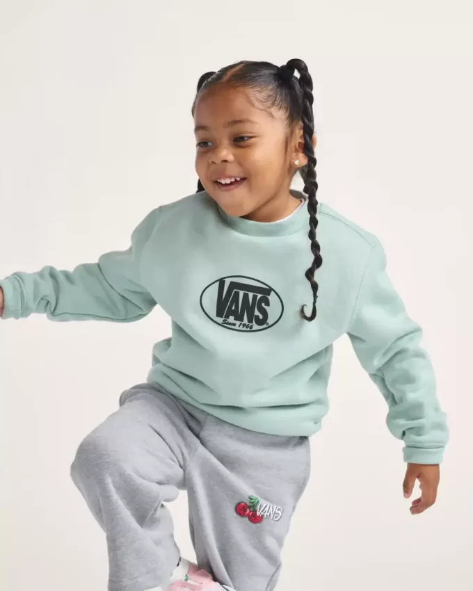 Klassisches ovales Rundhals-Sweatshirt für Kleinkinder