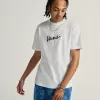 Klassisches T-Shirt mit Schriftzug