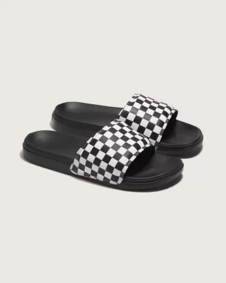 La Costa – Slipper-Sandale mit Schachbrettmuster