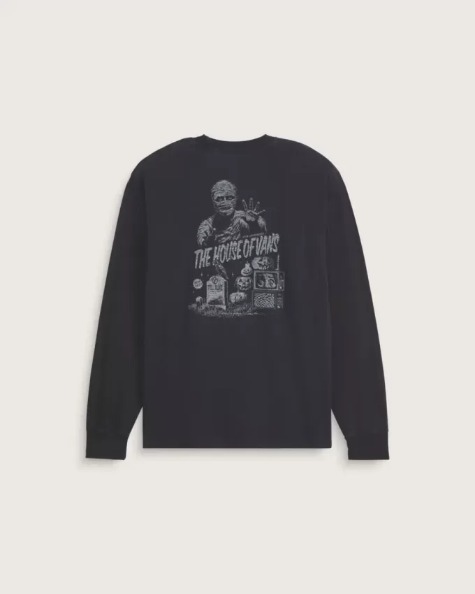 Late Night Langarm-Halloween-T-Shirt