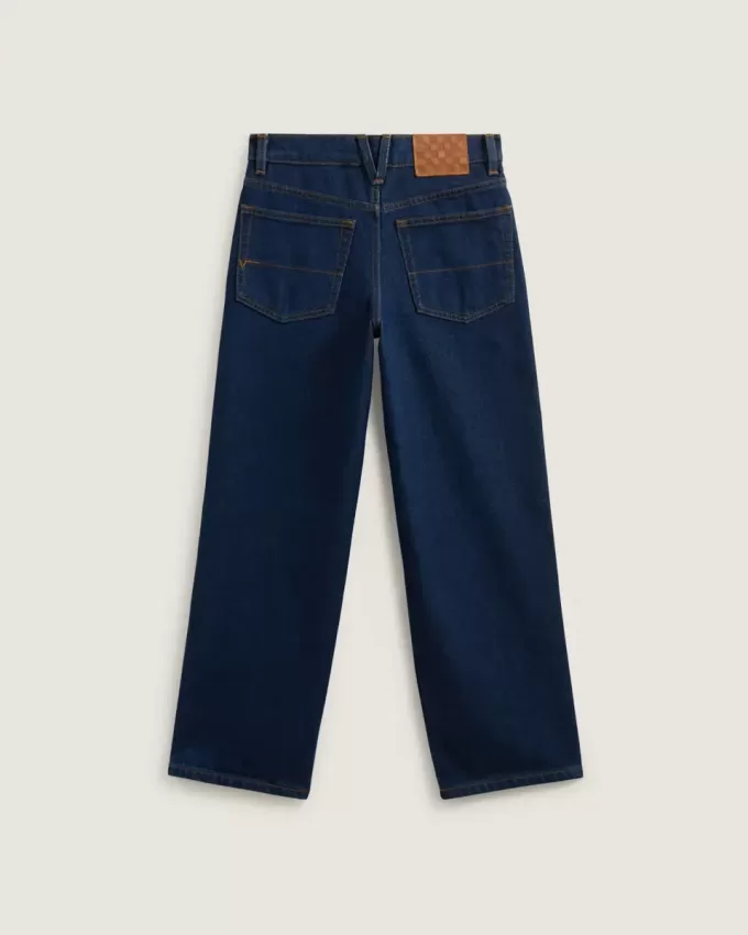 Lockere Jeanshose mit Karomuster für Kinder Lockere Jeanshose mit Karomuster für Kinder