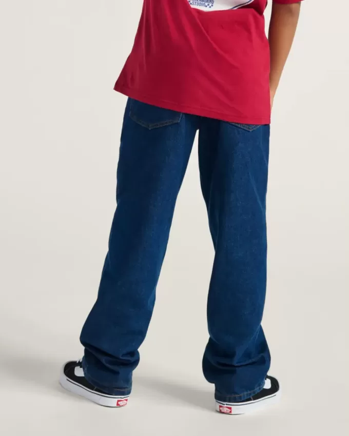 Lockere Jeanshose mit Karomuster für Kinder Lockere Jeanshose mit Karomuster für Kinder