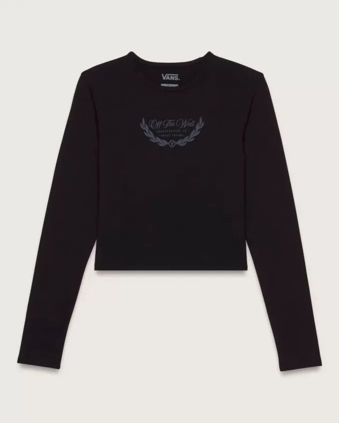 Low Key T-Shirt mit U-Ausschnitt und langen Ärmeln Low Key T-Shirt mit U-Ausschnitt und langen Ärmeln