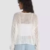 Mila – Kurzer Rundhalspullover mit offenem Strickmuster Mila – Kurzer Rundhalspullover mit offenem Strickmuster