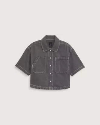 Natalie Denim-Hemd mit Knopfleiste