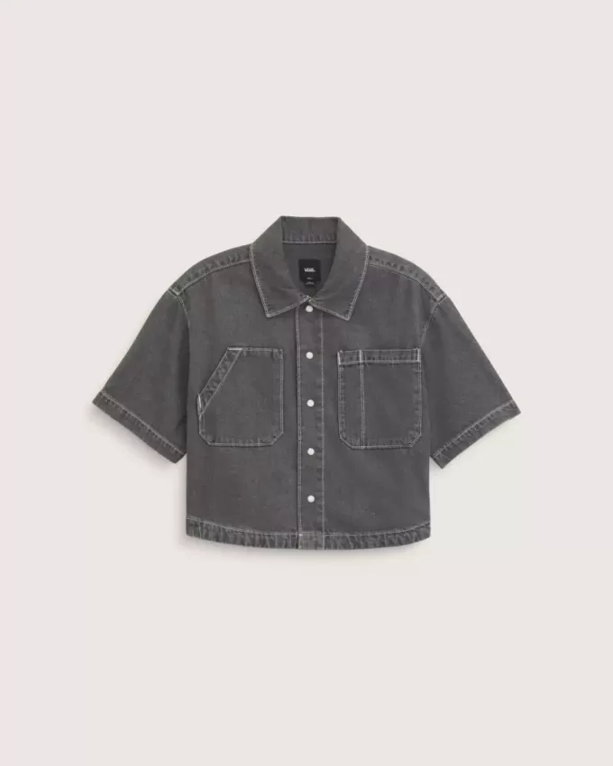 Natalie Denim-Hemd mit Knopfleiste Natalie Denim-Hemd mit Knopfleiste