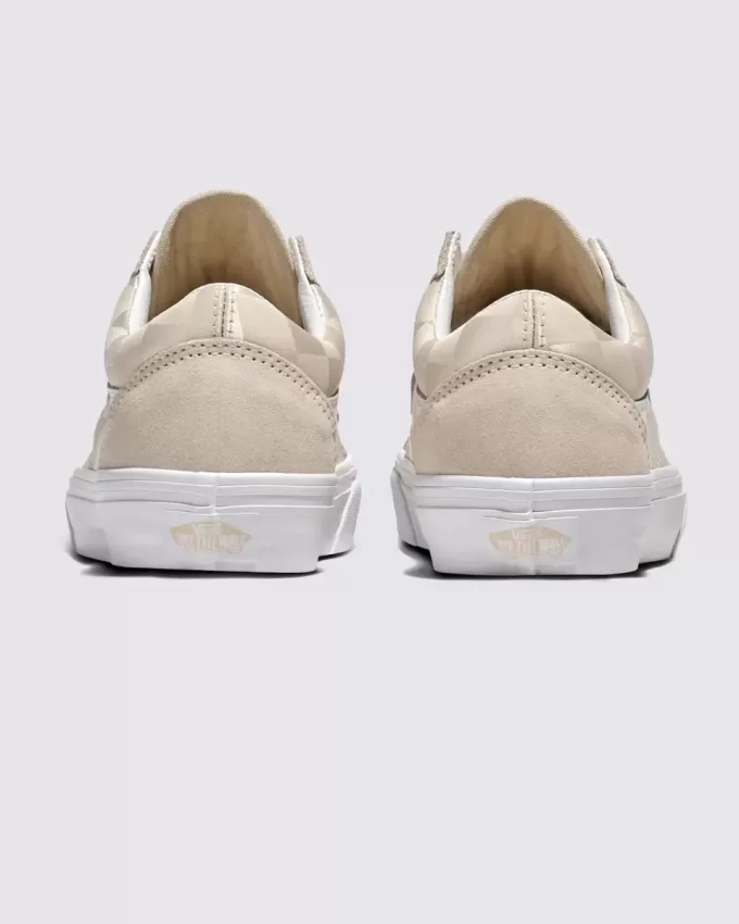 Old Skool Satinschuh mit Schachbrettmuster Old Skool Satinschuh mit Schachbrettmuster