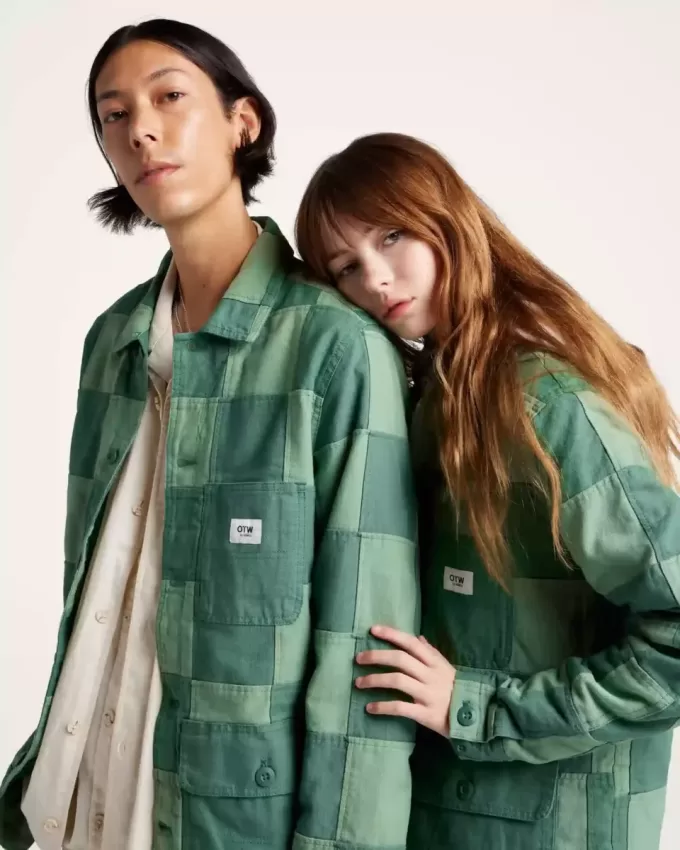 OTW Patchwork-Drill-Arbeitsmantel