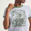 Ringer-T-Shirt mit Aufdruck „Have To Dream“
