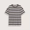 Salton T-Shirt mit Schachbrettstreifen