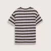 Salton T-Shirt mit Schachbrettstreifen
