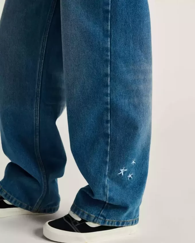 Sirelle bestickte Jeanshose