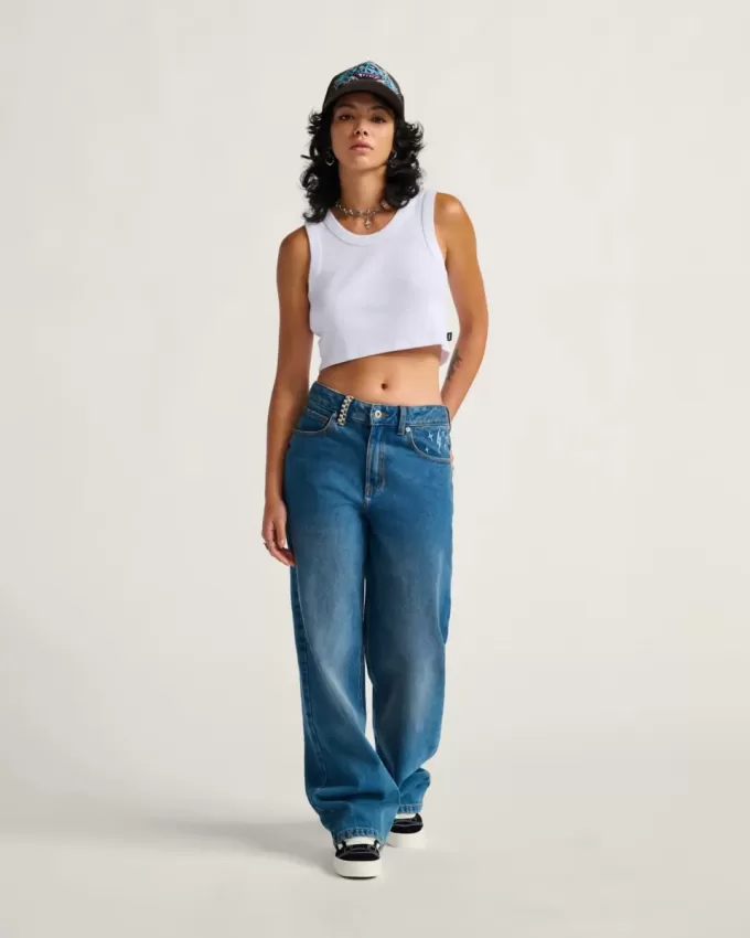 Sirelle bestickte Jeanshose