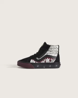 Sk8-Hi Halloween-Schuh für kleine Kinder mit seitlichem Reißverschluss