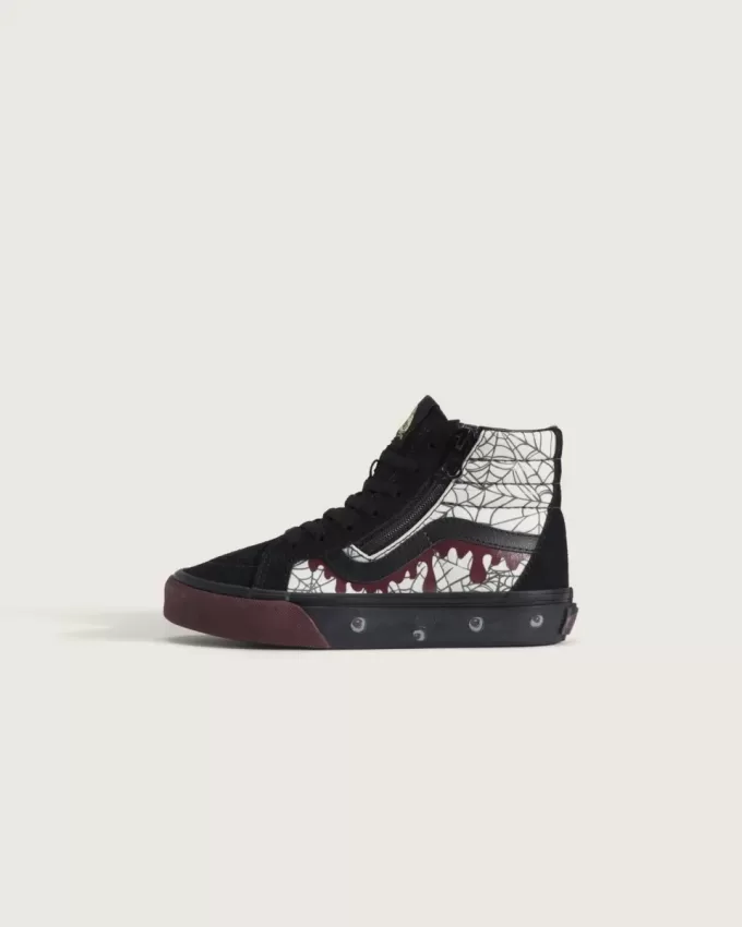 Sk8-Hi Halloween-Schuh für kleine Kinder mit seitlichem Reißverschluss