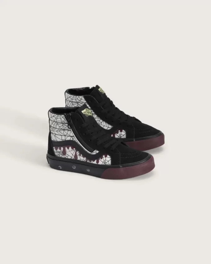 Sk8-Hi Halloween-Schuh für kleine Kinder mit seitlichem Reißverschluss