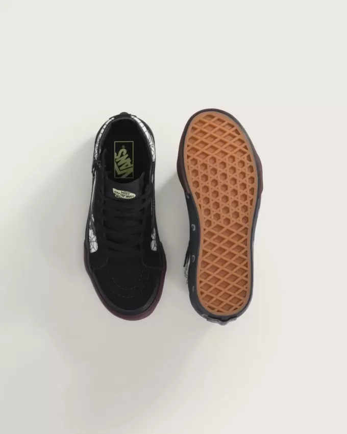 Sk8-Hi Halloween-Schuh für kleine Kinder mit seitlichem Reißverschluss