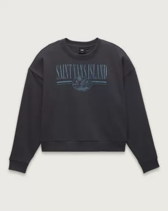 Sweatshirt mit Rundhalsausschnitt und Retro-Isle-Grafik