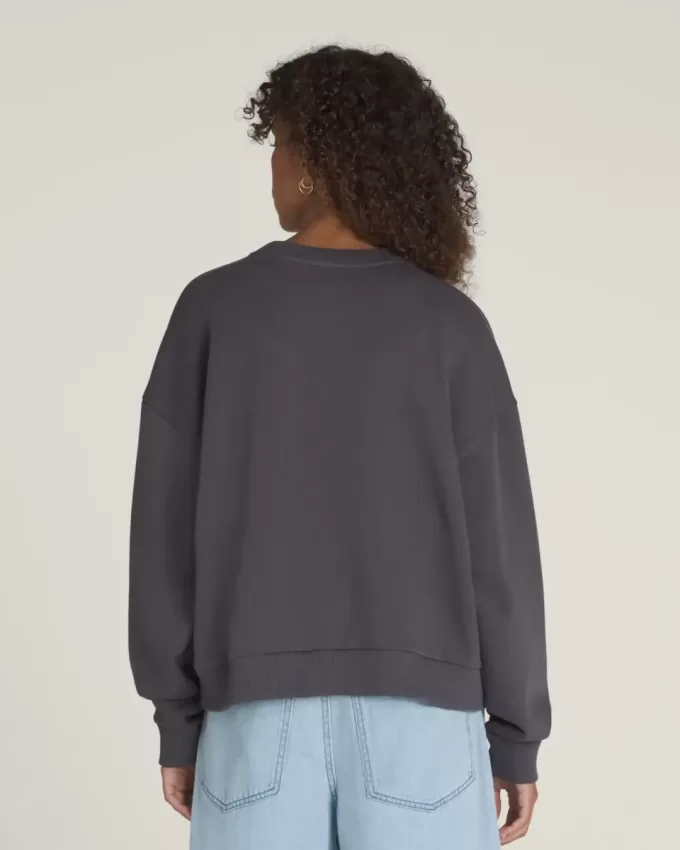 Sweatshirt mit Rundhalsausschnitt und Retro-Isle-Grafik Sweatshirt mit Rundhalsausschnitt und Retro-Isle-Grafik