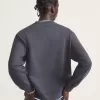 Sweatshirt mit Rundhalsausschnitt und Sternenkaromuster Sweatshirt mit Rundhalsausschnitt und Sternenkaromuster