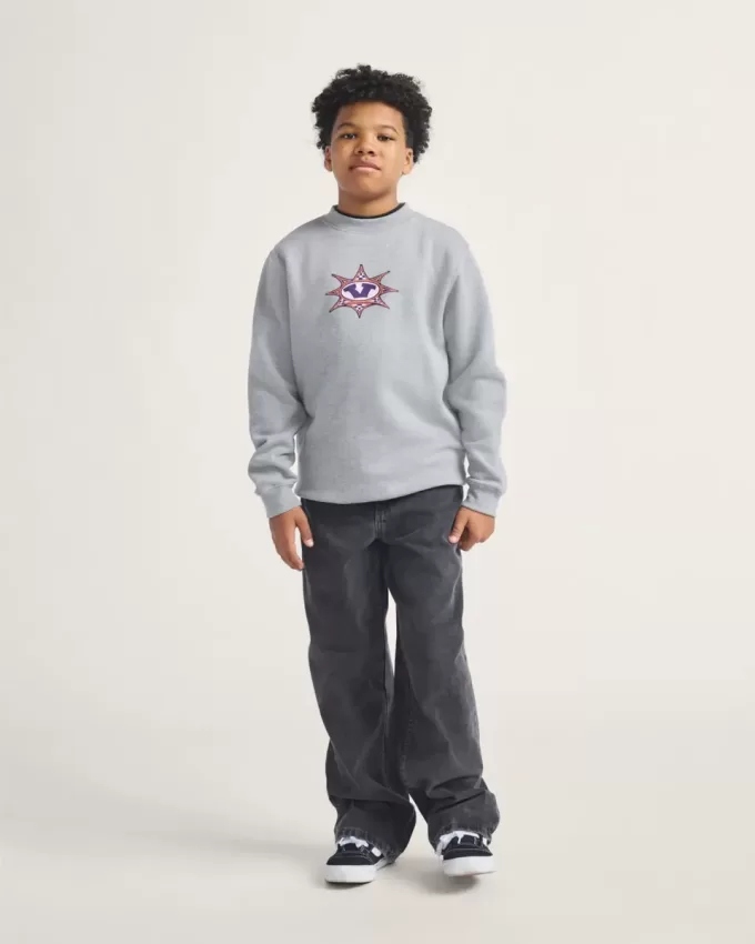 Sweatshirt mit Rundhalsausschnitt und Sternenmuster für Kinder