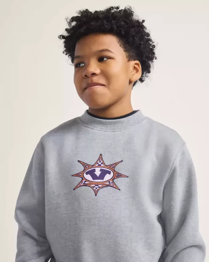 Sweatshirt mit Rundhalsausschnitt und Sternenmuster für Kinder