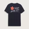 T-Shirt mit geknackter Blume T-Shirt mit geknackter Blume