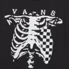 T-Shirt mit Karo- und Knochen-Print