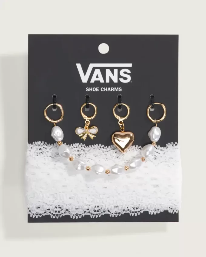 Vans – Perlen- und Spitzen-Schuhanhänger-Set Vans – Perlen- und Spitzen-Schuhanhänger-Set