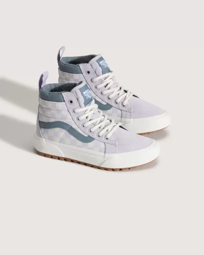 Wasserabweisender Sk8-Hi-Schuh mit Schachbrettmuster für kleine Kinder Wasserabweisender Sk8-Hi-Schuh mit Schachbrettmuster für kleine Kinder