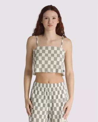 Wren – Camisole-Oberteil mit Schachbrettmuster